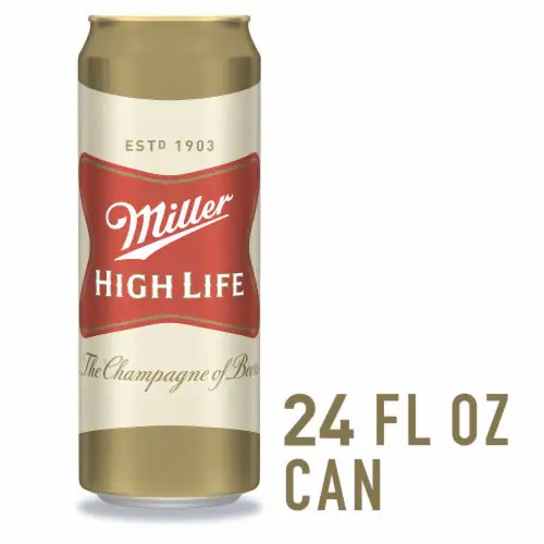 Miller High Life American Lager Beer Single Can, 24.0 fl oz Ralphs