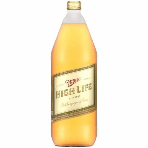 Miller High Life American Lager Beer Single Bottle, 40.0 fl oz Smith
