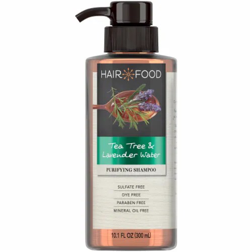 Kroger Hair Food Tea Tree & Lavender Water Purifying Shampoo, 10.1 fl oz