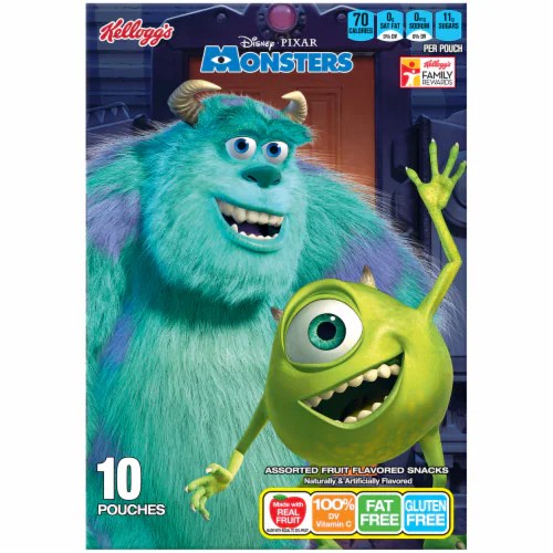Kellogg's Disney Pixar Monsters Inc Fruit Snacks, 10 ct Kroger