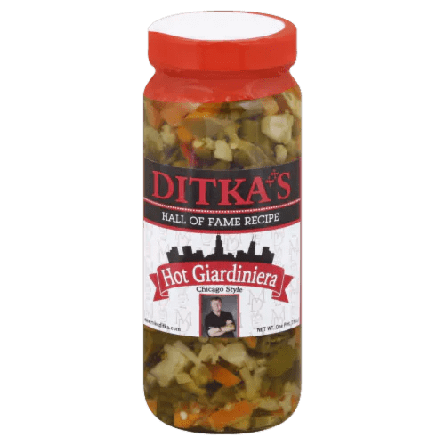 Ditka's Hot Giardiniera Pickled Vegetables, 16 oz Ralphs