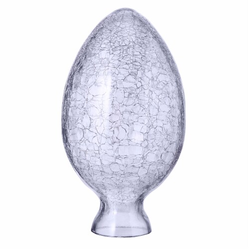 Holiday Home Crackle Glass Egg Blue, 7 in Kroger