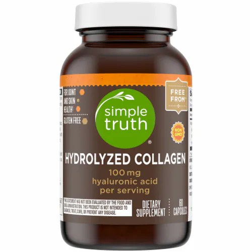 Kroger Simple Truth® 100 mg Hydrolyzed Collagen Capsules, 60 ct