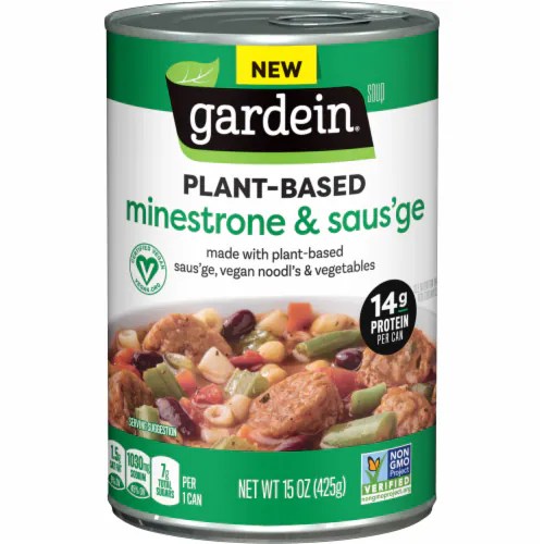 Gardein Vegan PlantBased Saus'ge & Minestrone Soup, 15 oz Kroger