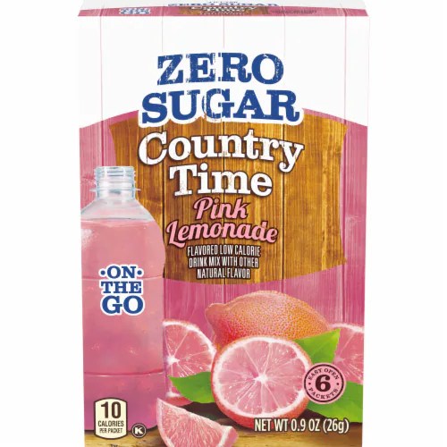 Country Time Zero Sugar Pink Lemonade Naturally Flavored Powdered Drink