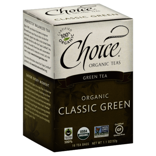 Choice Organics Classic Green Tea, 16 ct / 1.1 oz Kroger