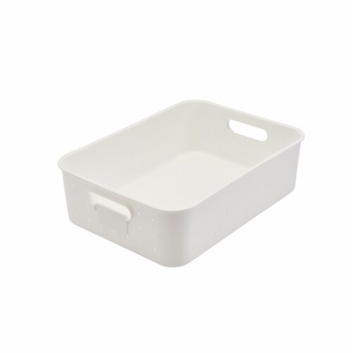 Tabletops Unlimited Small White Storage Basket, 1 ct Kroger