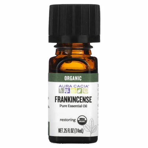Aura Cacia Pure Essential Oil Organic Frankincense 0.25 fl oz (7.4 ml