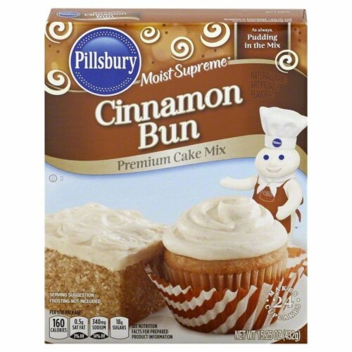 Pillsbury Moist Supreme Cinnamon Bun Cake Mix, 15.25 oz