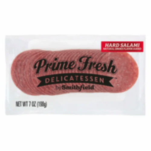 Smithfield Prime Fresh Delicatessen Sliced Deli Thin Hard Salami, 7 oz