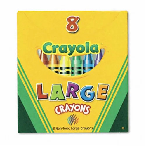 Large Crayons, Tuck Box, 8 Count, 1 Kroger