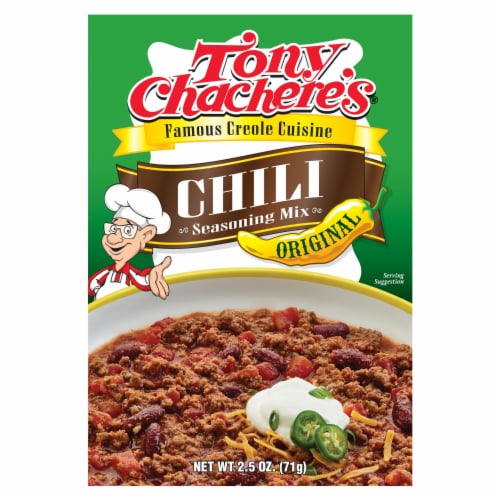 Tony Chachere's® Famous Creole Cuisine Original Chili Seasoning Mix, 2.