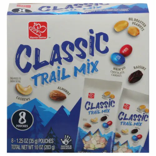 Harris Teeter™ Classic Trail Mix Snack Pouches, 8 ct / 1.25 oz Kroger