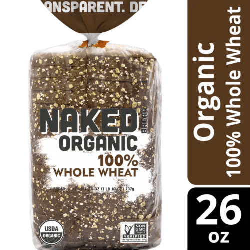 Naked Bread® Organic 100 Whole Wheat Bread, 26 oz Smith’s Food and Drug