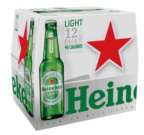 Fry’s Food Stores Heineken Light Premium Lager, 12 bottles / 12 fl oz