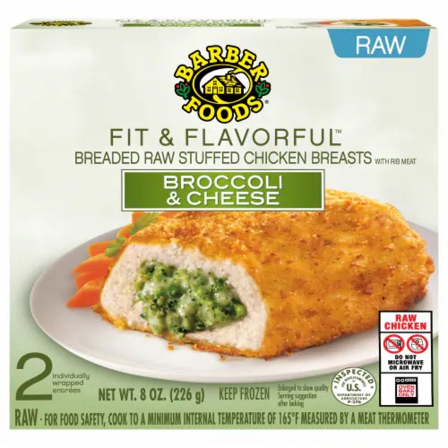 Barber Foods® Broccoli & Cheese Fit & Flavorful Stuffed Chicken Breasts