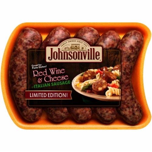 Johnsonville Red Wine & Cheese Italian Sausage, 19 oz Kroger