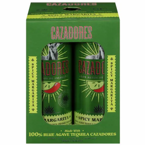 Cazadores Spicy Margarita Cocktails 4 Count, 4 cans / 12 fl oz Fry