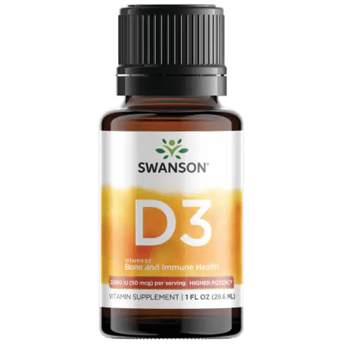 Swanson Vitamin D3 Liquid Drops 2,000 Iu 1 fl oz Liquid, 2,000 IU (50