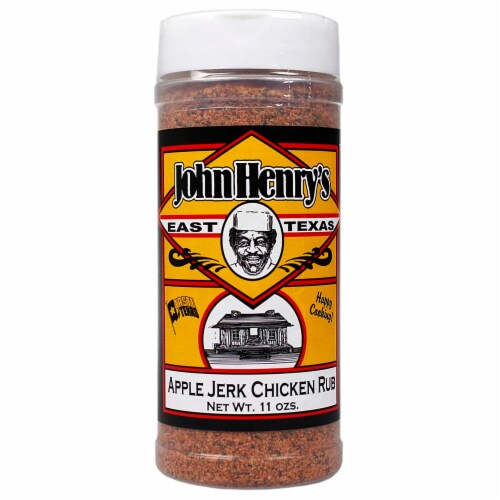 John Henry's Apple Jerk Chicken Rub Seasoning Ribs Veggies 11 Oz Bottle