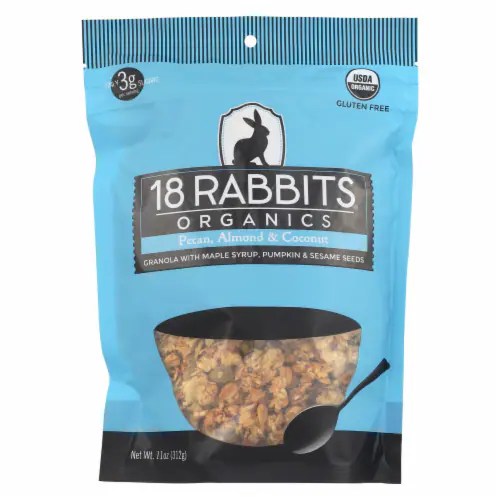 18 Rabbits Organic Pecan Almond And Coconut Granola, 11 oz Fry’s Food