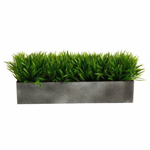 25in Wild Grass Artificial Plant in Metal Planter, 1 Kroger