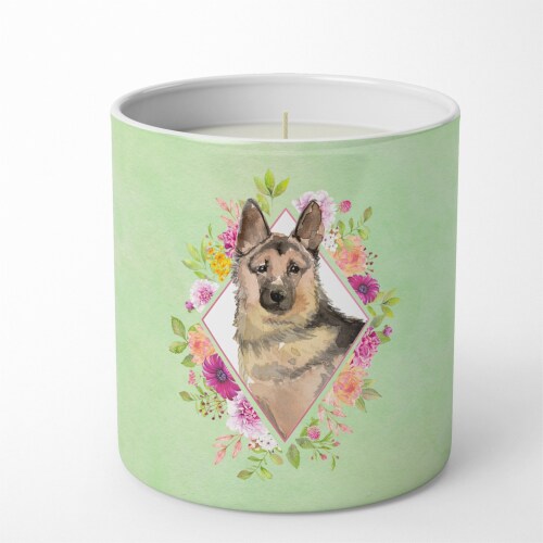 German Shepherd Green Flowers 10 oz Soy Candle CK4397CDL, 1 Kroger