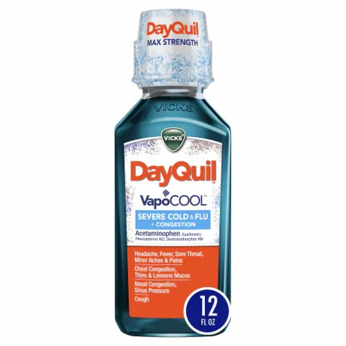 DayQuil™ VapoCOOL™ Severe Cold & Flu Relief Liquid, 12 fl oz Kroger
