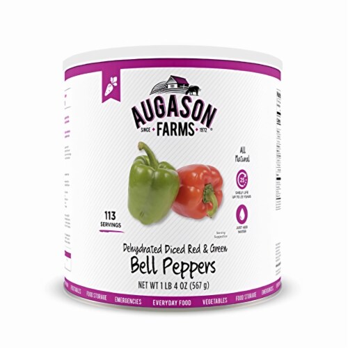 Augason Farms Dehydrated Diced Red & Green Bell Peppers 1 lb 4 oz (Pack of 4), 4 pack Kroger