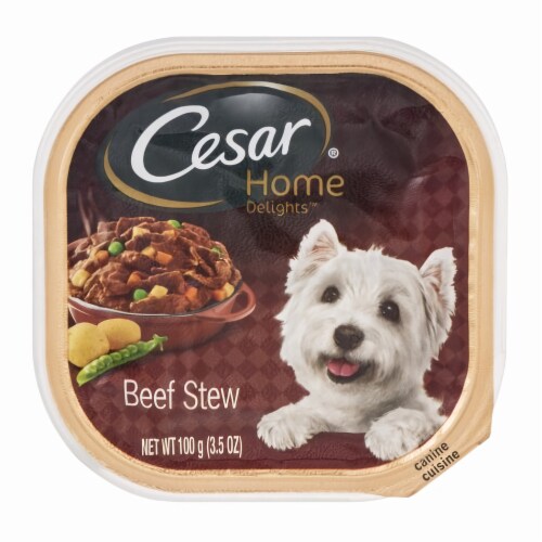 CESAR Canine Cuisine Home Delights Beef Stew Wet Dog Food (Pack of 20