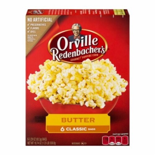 Orville Redenbacher's Butter Popcorn Microwave Popcorn (Pack of 5), 5