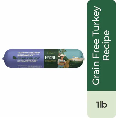 Freshpet® Nature's Fresh® Grain Free Turkey Recipe Wet Dog Food Roll, 16 oz Fry’s Food Stores