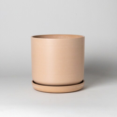 9 Planter Pot with Saucer, Drainage Hole & Plug, Modern Plant Pot