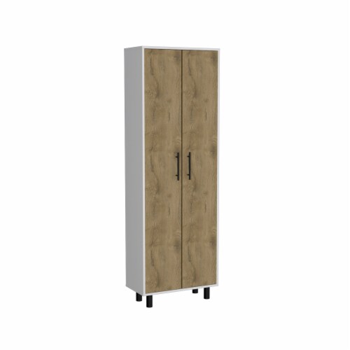 Kenner Multipurpose Storage 5Tier Shelf, White / Macadamia, 1