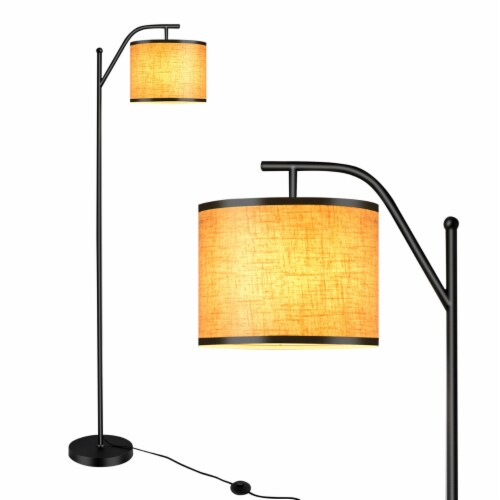 Standing Floor Lamp with Adjustable Lamp Head for Living Room & Bedroom