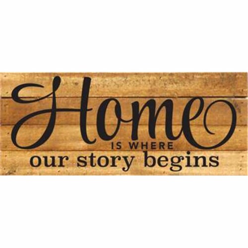 Artistic Reflections RE1077n 14 x 7 in. Home Is Where Our Story Begins