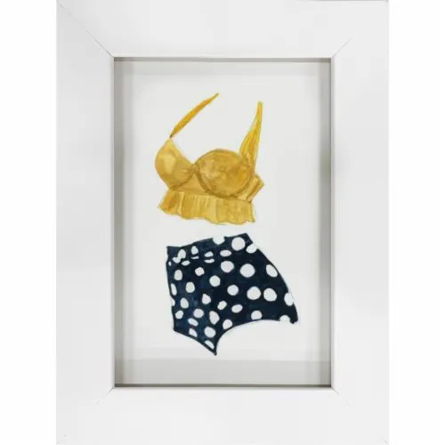 North American Art AR2237 12 x 16 in. Vintage Swimwear IV Framed Art, 1