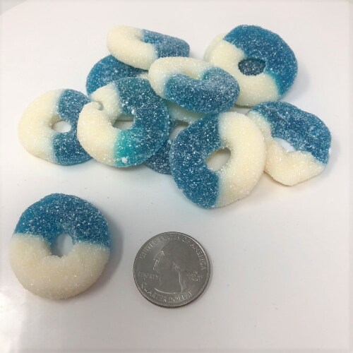 Gummi Blue Raspberry Rings 1 pound gummy candy gummy rings, 1 pound Kroger