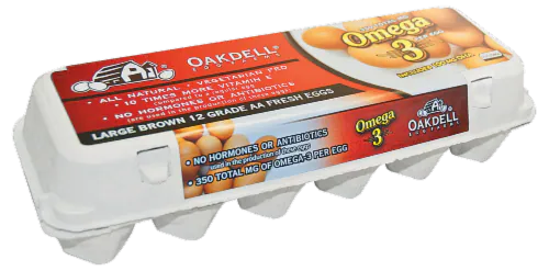 Oakdell Egg Farms Omega3 Grade AA Large Brown Eggs, 12 ct Kroger