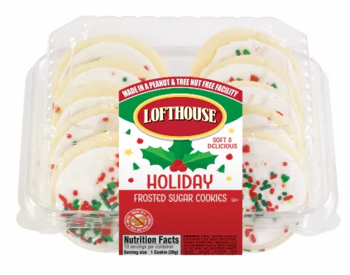 Fred Meyer Lofthouse Holiday Frosted Sugar Cookies, 13.5 oz