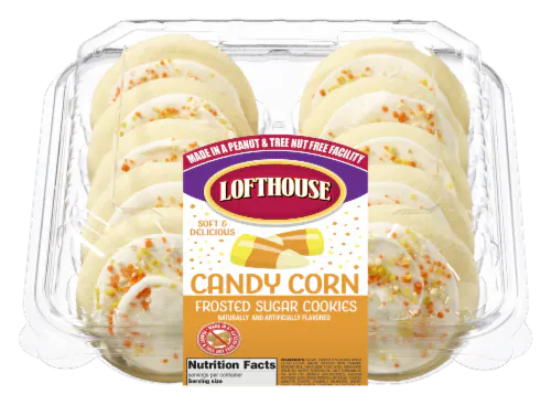 Kroger Lofthouse Candy Corn Frosted Sugar Cookies, 13.5 oz