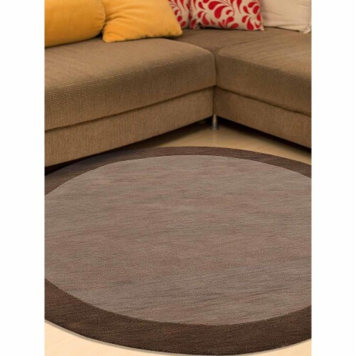 Glitzy Rugs UBSK00201T0104B8 8 x 8 ft. Solid Hand Tufted Wool Round