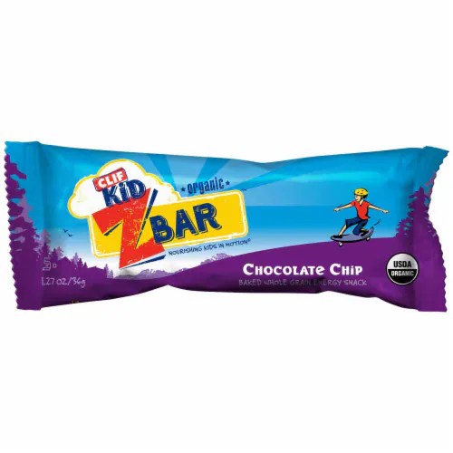 Clif Kid Zbar Chocolate Chip Organic Granola Bars, 18 ct / 1.27 oz
