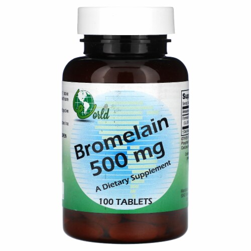 World Organic Bromelain 500 mg 100 Tablets, 100 Count Kroger