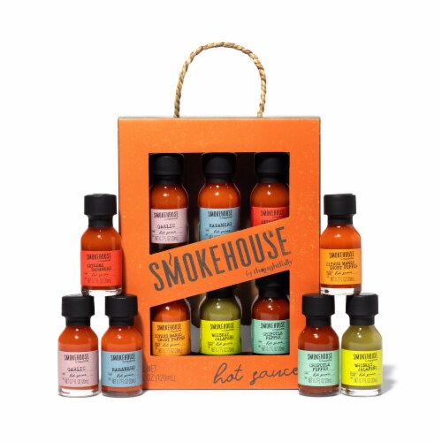 Smokehouse by Thoughtfully, Mini Gourmet Hot Sauce Sampler Gift Set