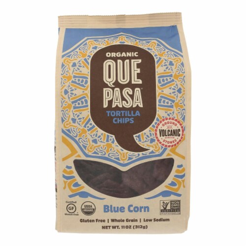 Bags Que Pasa Tortilla Chips Blue Organic Gluten Free 11 oz Bags, 6 pk / 11 oz Ralphs