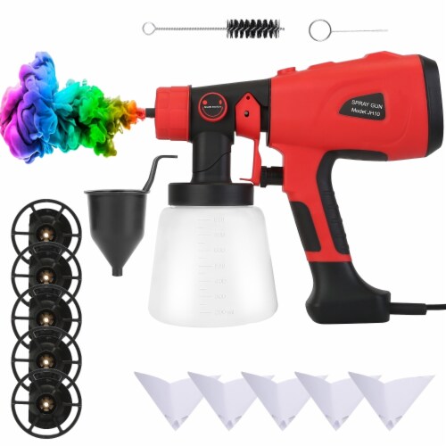 Electric Paint Sprayer Hvlp Spray Painting Gun Handheld Painter With 3