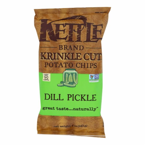 Kettle Brand Dill Pickle Krinkle Cut Potato Chips, 15 ct / 5 oz Kroger