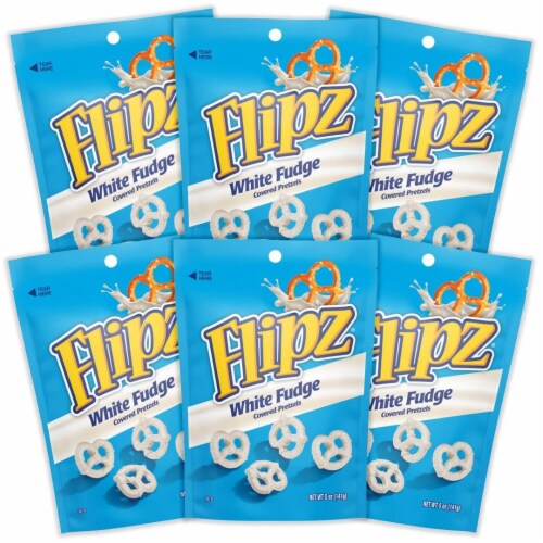 Flipz White Fudge Covered Pretzel, 6 ct / 5 oz Kroger