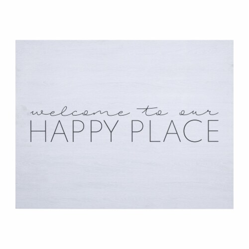 Stratton Home Decor Farmhouse to Our Happy Place Wall Art, 1